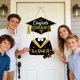 thumbnail image 1 of CaiYueKe 2026 Graduation Decorations Gold Congrats Grad Banner Porch Sign Welcome Wreath Graduation Decorations for Party Decorations Hanging Door Decor, 1 of 6