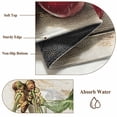 thumbnail image 6 of Cherry Watercolor Red Fruit Round Rugs for Living Room 4ft Vintage Beige Leaf Non Slip Circle Rug Washable Low-Profile Indoor Carpet for Bedroom, Dining Room, Bathroom, 6 of 9