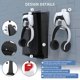 thumbnail image 3 of Compatible con PS5 Pro/Slim/Consola Soporte de pared con gancho de almacenamiento y colgador para auriculares y mandos para PlayStation 5 Organización de accesorios para consolas, 3 of 9