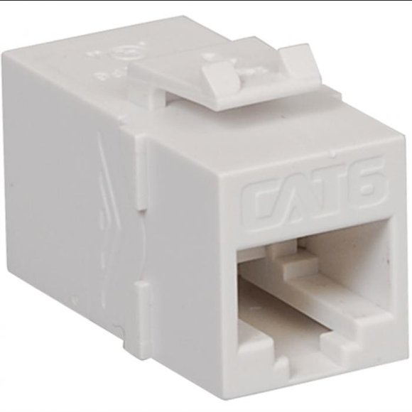 Acoplador modular CAT 6, blanco