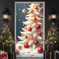 thumbnail image 5 of Snowflakes Christmas Reindeer Santa Sleigh Decorative Holiday Tree Banner for Winter Celebration Party Decoration Event, 5 of 9