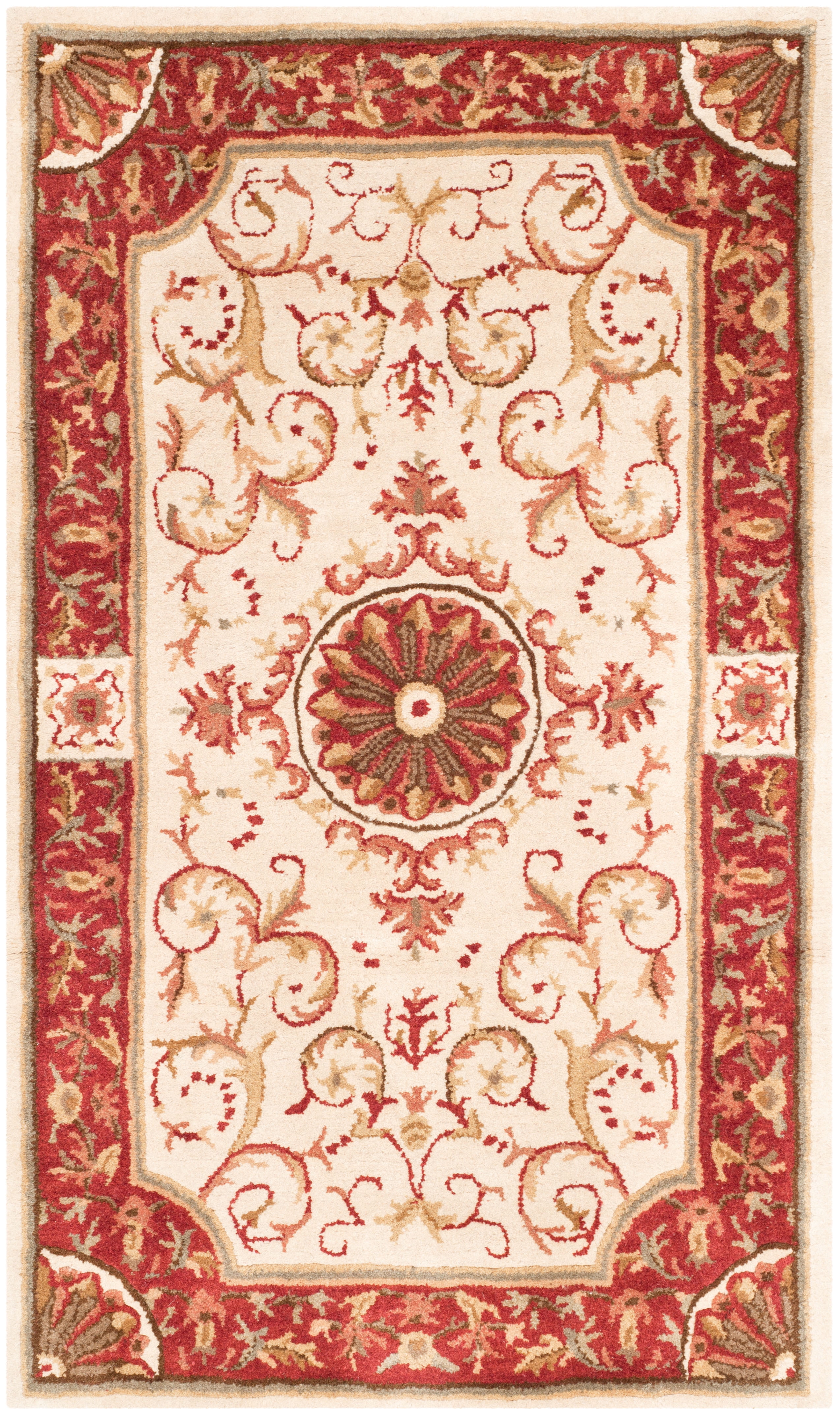 Safavieh Empire Naira Oriental Wool Area Rug, Ivory/Red, 3' x 5'