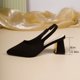 thumbnail image 5 of Correas de Tacón para Tacones Altos Correa de Hebilla de Tamaño Grande de Moda Y Versátil Zapatos de Corte Bajo Primavera / Verano Sandalias Cómodas de Moda Tacones Altos de las Mujeres, 5 of 9