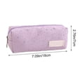 thumbnail image 3 of Star Print Patten Pencil Case,Simple Lightweight Zipper Pen Bag with Label for Home Office Daily Use, 3 of 6