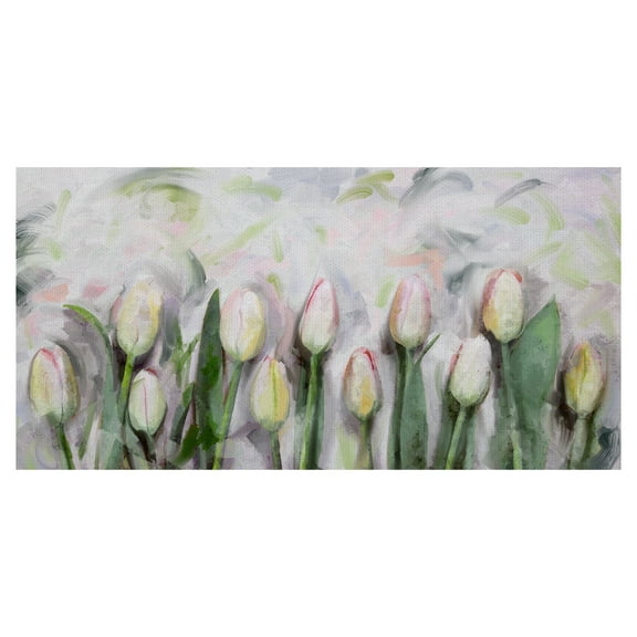 Fine Art Canvas Les Tulipes Tulip Garden by Studio Arts Canvas Art Print