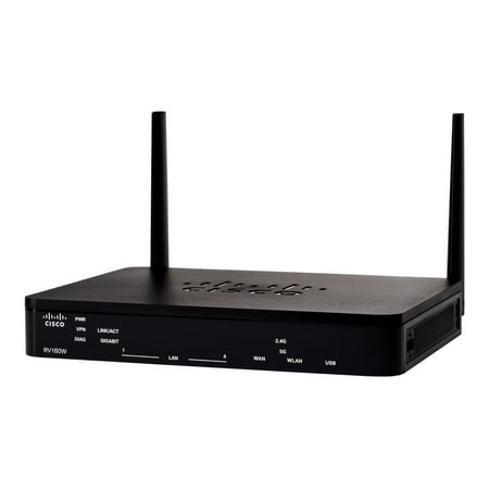 Cisco Small Business RV160W - Wireless router - 4-port switch - GigE - 802.11a/b/g/n/ac - Dual (Best Wireless Router For Small Home)