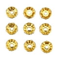 thumbnail image 1 of Cuenta espaciadora, 100 unidades/juego de cuentas sueltas de aleación con diamantes de imitación, cuentas espaciadoras magistralmente creadas, 1 of 12