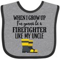 thumbnail image 3 of Inktastic Future Firefighter Like My Uncle Boys or Girls Baby Bib, 3 of 4