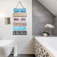 thumbnail image 4 of Decoración de pared inspiradora para el baño de la oficina, letrero de madera rústico colgante con motivación para colgar en la pared, 4 of 6