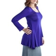 thumbnail image 2 of Women's Plus Size Less is More Long Sleeve Tunic, 2 of 3