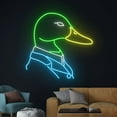 thumbnail image 4 of Handmadetneonsign Mallard Duck Gentleman Neon Light, Duck Man Led Light, Mallard Man Led Sign, 4 of 5