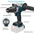 thumbnail image 4 of Electric 13mm Rechargeable Brushless Motor Electric Impact Drill Cordless Electric Screwdriver Multifunctional Electric Drill Handheld Electric Screwdriver Electric Power Tools, 4 of 6