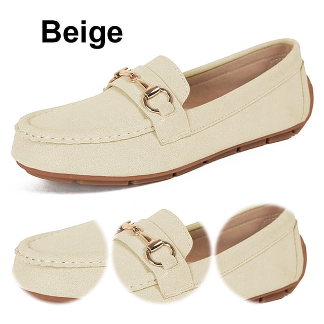 Mocasines Elegantes Zapatos Planos para Mujer Slip On Casual Penny Ligero Negocios