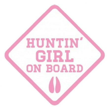 Mossy Oak Graphics Huntin' Girl Decal Pink - AS2NF12