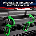 thumbnail image 6 of Cedar Mill Fine Firearms TSA Approved Gun Case Locks (2-Pack, Green), MonoShaft-Tech™-Hardened Steel Shackle for Maximum Security Travel, 6 of 7
