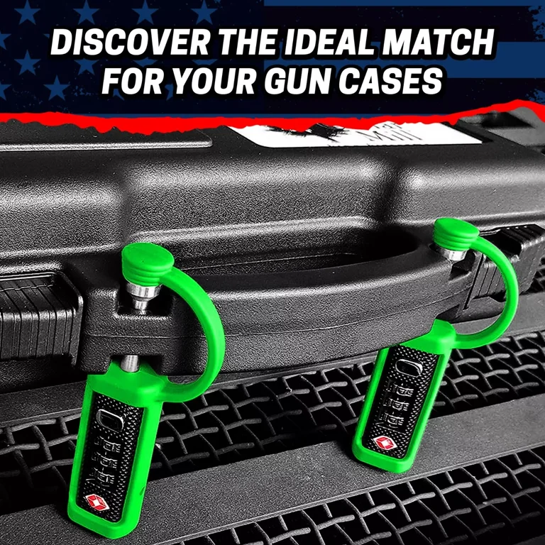 TSA Approved Gun Case Locks (2-Pack) - MonoShaft Cut-Resistant
