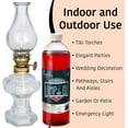 thumbnail image 4 of Hyoola Liquid Paraffin Lamp Oil - Odorless Clean Burn, Smokeless Tiki Torch Fuel, Red, 1 Quart (32 Ounce), 1-Pack, 4 of 5