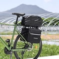 thumbnail image 3 of Alforja de bicicleta Bolsa de bicicleta trasera de asiento Bolsa de bicicletas impermeabilizante Bolsa de asiento trasero con bolsa lateral, 3 of 8