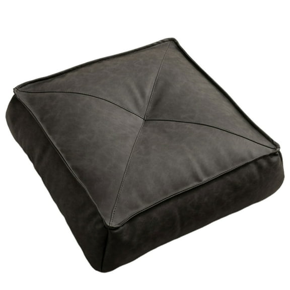 Square Leather Floor Cushion, Seat Cushion, Four Seasons Meditation Cushion for Living Room, Conference Room, Garden