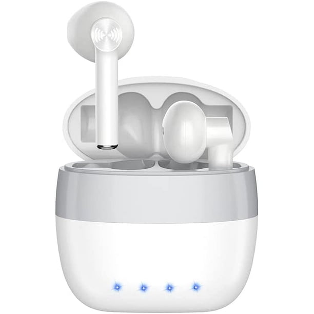 Auriculares inalámbricos Bluetooth, auriculares inalámbricos con cancelación de ruido, auriculares Bluetooth impermeables, control táctil, micrófono HD incorporado, para iOS y Android Sincero Electrónica