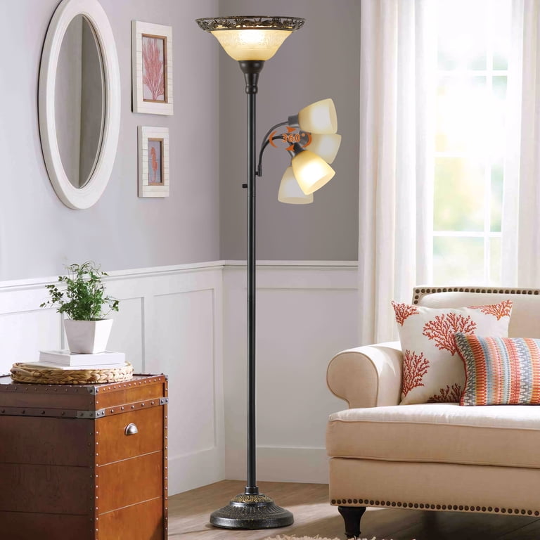 Natyswan 70" Victorian Dual-Head Floor Lamp photo 5