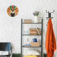 thumbnail image 4 of Yayeee 10" Wall Clock Battery Operated Quartz Round Silent Non-Ticking Home Decor, Colorful Black Cat, 4 of 6