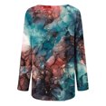thumbnail image 4 of Besolor Hauts à Manches Longues pour Femmes Chemises Décontractées Habillées Col Rond Manches Longues Tuniques Amples et Fluides pour Leggings Multicolore 25, 4 of 5