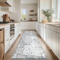 thumbnail image 2 of Area Rug x Vintage Rug Indoor Washable Rug Retro Accent Rug Distressed Carpet Multi Floral Print Country Boho Rug Non Slip Kitchen Bedroom Living Room Dining Room Office, 2 of 8