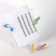thumbnail image 2 of Ensemble de 8 Clips de Notes de Musique Couleurs Assorties, 2 of 5