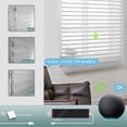 thumbnail image 3 of Yoolax Motorized Sheer Blinds Remote Control Light Filtering Blinds Smart Horizonal Shangri-La Windows Shades(85% Shading Texture White,49"W x 72"H), 3 of 6