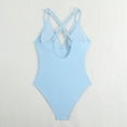 thumbnail image 5 of GYUJNB Womens One Piece Swimsuits Solid Color Beauty Back Swimsuit,XL, 5 of 8