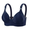 thumbnail image 1 of HUITKMM Bras for Women Large Sized Thin Comfortable Breathable Back Hugging Sagging Front Buttoned Vest Bra for Women, 1 of 2