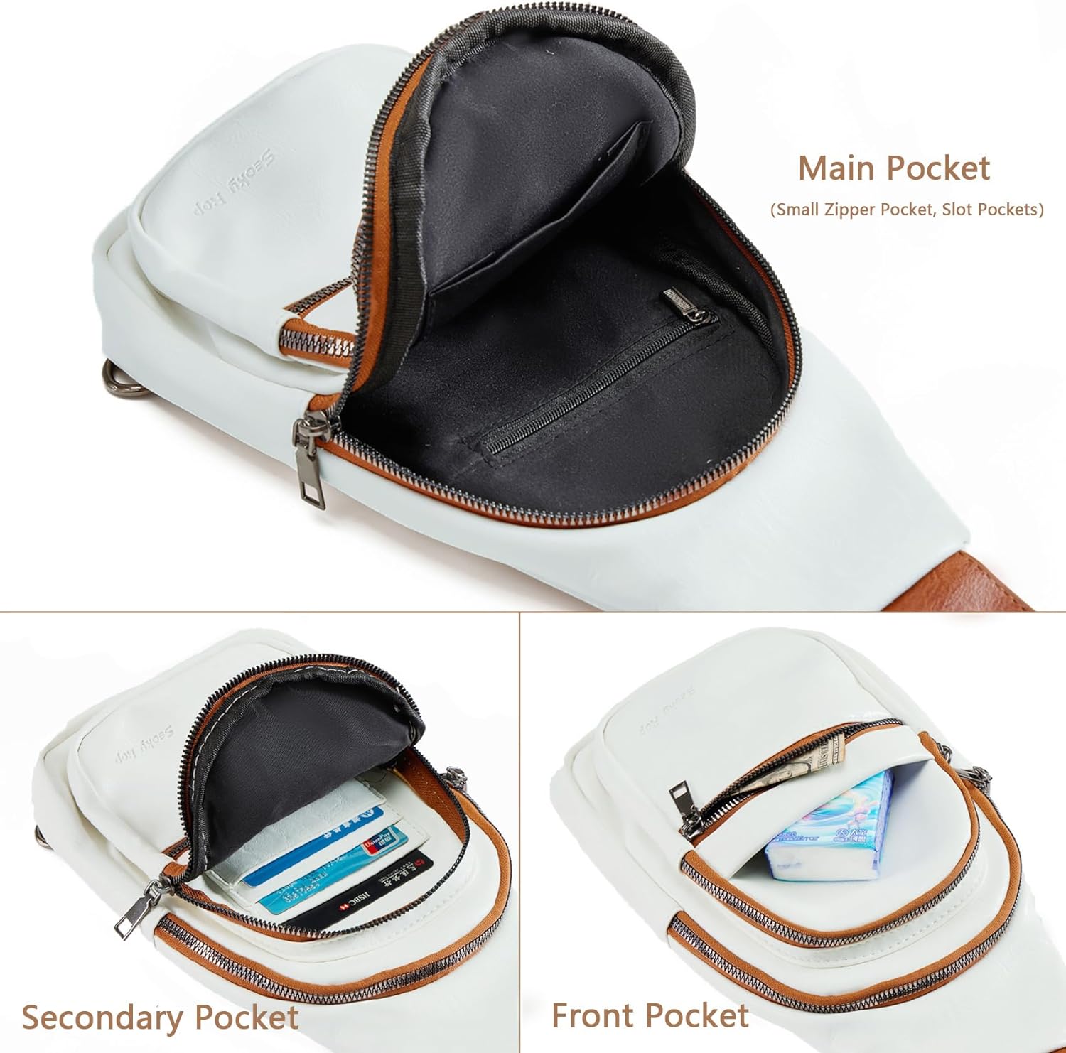 Crossbody Bag for Women Small Sling Bag Leather Shoulder Cross Body Bag for Travel