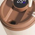thumbnail image 4 of Binwennn Led Temperature Display Coffee Mug Stainless Steel 450mlStainless Steel Coffee Mug 6h Smart Mug Screen With Lid Keep Cold Warm Divided Glass Food Storage Containers Vintage Stoneware Mug, 4 of 7