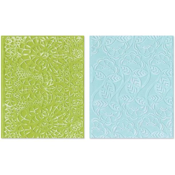 Textured Impressions A2 Embossing Folders 2/PkgBohemian Lace