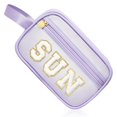 thumbnail image 1 of Bolsa de protección solar transparente Coshaysoo para cosméticos, color morado, 22 x 13 x 8 cm, 1 of 6