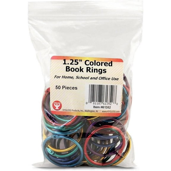 Hygloss Products, Inc Hygloss Products Book Rings, 1 1/4 inch