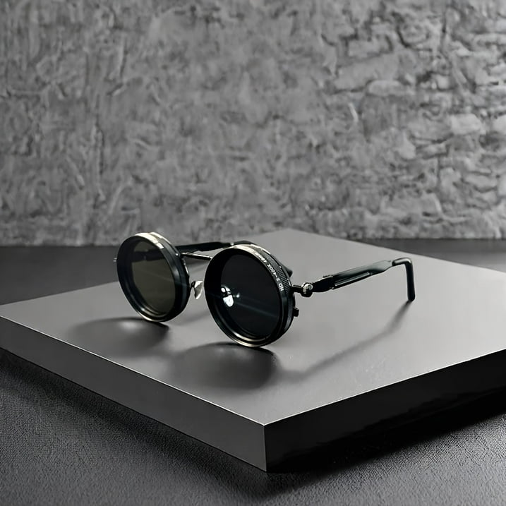 Retro Leica-style Rotating Fashion Glasses