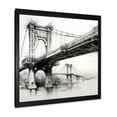 thumbnail image 2 of Designart "Structural Sketch Of Bridges" Bridges Picture Framed Wall Art Prints, 2 of 5