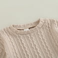 thumbnail image 4 of Barboteuse pour Bébé Manches Longues Justaucorps Tricoté Automne Hiver Hauts Chauds, 4 of 6