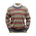 thumbnail image 2 of KelaJuan Men's Autumn Winter Casual Knitwear Long Sleeve Round Neck Colorful Striped Sweater, 2 of 6