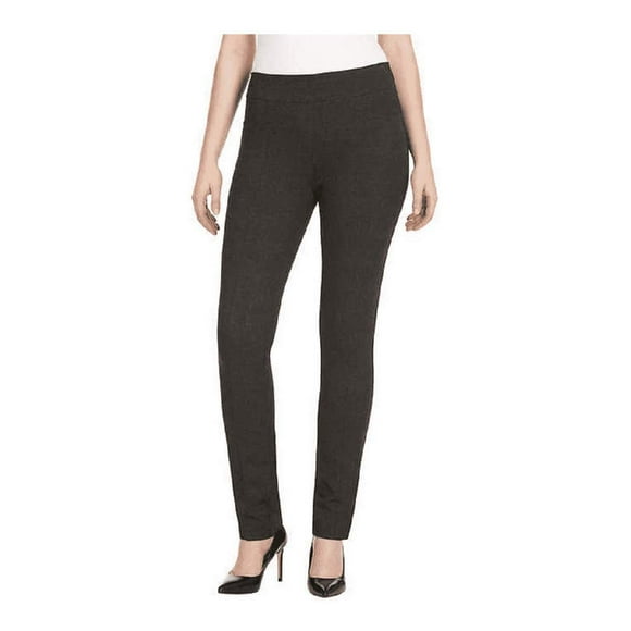 Hilary Radley Ladies’ Ponte Pant (Charcoal Combo, Small)