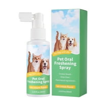 Pet Oral Care Spray, New Pet Cleaning Teeth Spray, Pet Teeth Cleaning Spray For Dogs And Cats, Pet Oral Spray Cleaning Teeth, Brushless Pet Oral Care Spray 60ml