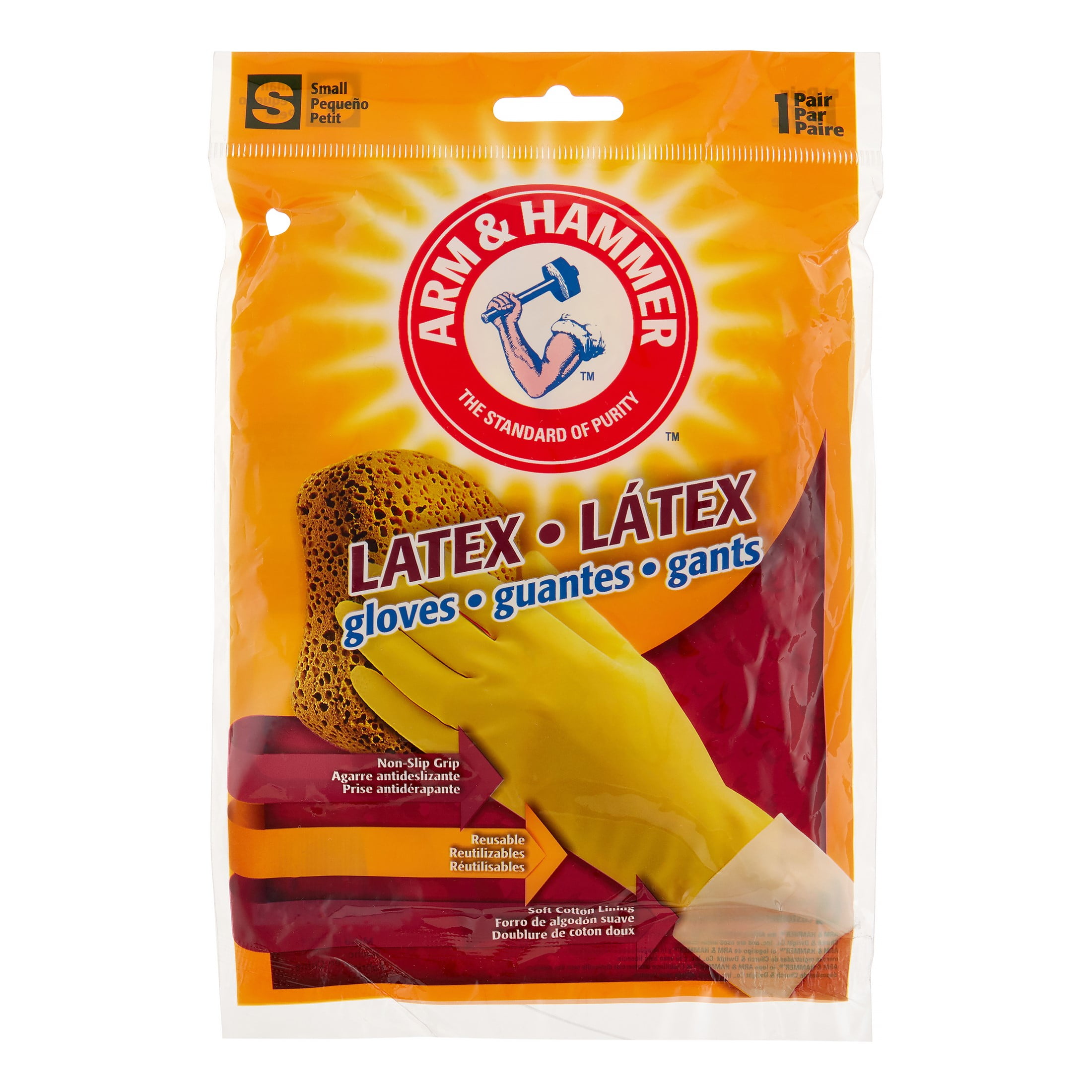 Arm & Hammer Latex Gloves, Small, 24 Ct