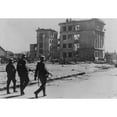 thumbnail image 2 of Three German Soldiers Walking In Desolate Street In The Ruins Of Stalingrad In Sept. 1942. The Battle Had Begun On, 2 of 2