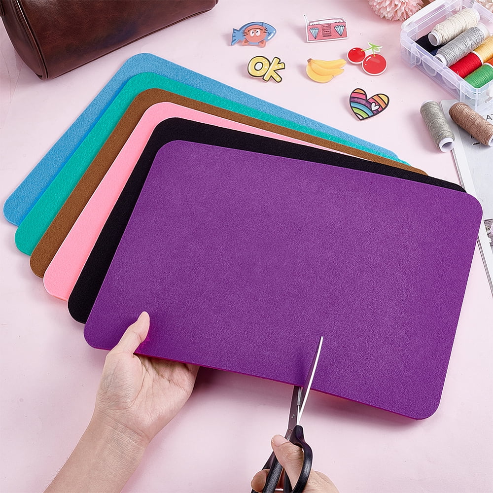 12Pcs Rectangle Felt Fabric for DIY Crafts Sewing Accessories Mixed Color 320x249x3mm