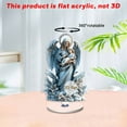 thumbnail image 4 of Hxlamzoo Mother's Day Rotating Acrylic Ornament - 360° Waterproof Desk Decor with Calming Blue Design, Easy-Clean Home Office Decoration Gift for Moms, 4 of 9