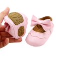 thumbnail image 4 of Baby Girls Princess Shoes Bowknot Anti-Slip Rubber Sole First Walkers, 4 of 5
