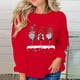 thumbnail image 2 of Navidad moda mujer casual manga larga impreso damas sudaderas tops Pompotops gfhjh14890, 2 of 5