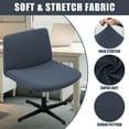 thumbnail image 4 of TOPCHANCES Office Chair Cover Stretch Desk Chair Cover Universal Computer Chair Waterproof Slipcovers, Gray Blue, 4 of 9